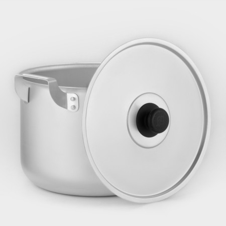 Aluminum pan, 8 l, metal cover-1