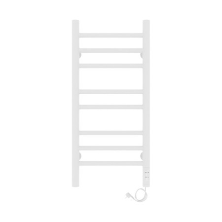 Two electric heated towers Laris lavender Cheka, 300x700 mm, 8 crossbars, right, white