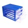 4-sectic "Istanm" file, blue case, transparent trays