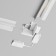 Corner Connector for the built-in track system Technical TRA084CL-12W, 7.8x7.8x3.45 cm, white color