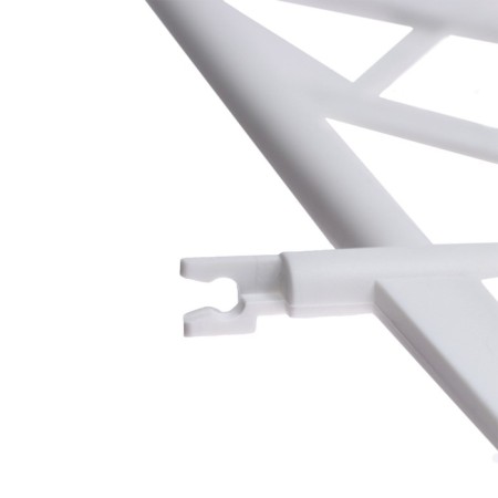 Decorative fence, 36 × 42 cm, plastic, white-6