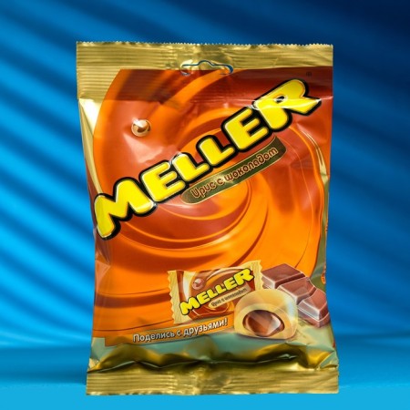 Chewing candy Meller, Chocolate, 100 g