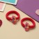 Hair elastic band "Pupsenok" (set 2 pcs) sea hobby, 4 cm, pink