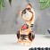 Souvenir "Cat with a cat", 2 pcs, gzhel color