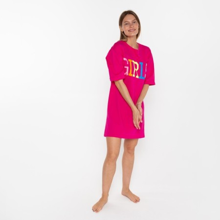 Homemade dress, pink color, size 50-1