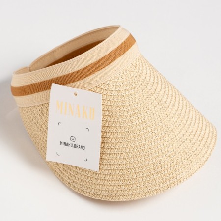Female woven minaku minku color beige, rr 56-58-5