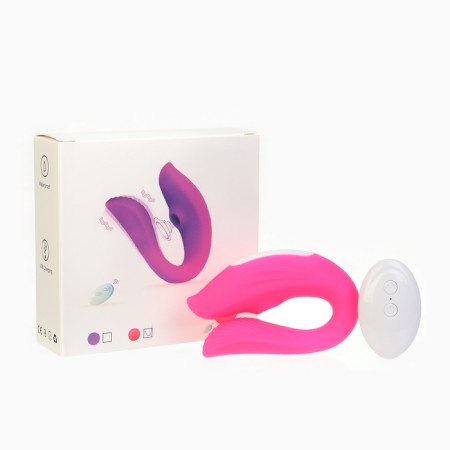Vibrator for steam, with vacuum-wave stimulation of the clitoris, USB, USB, 10 modes, pink-11