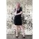 Velvet women's dress, size 46
