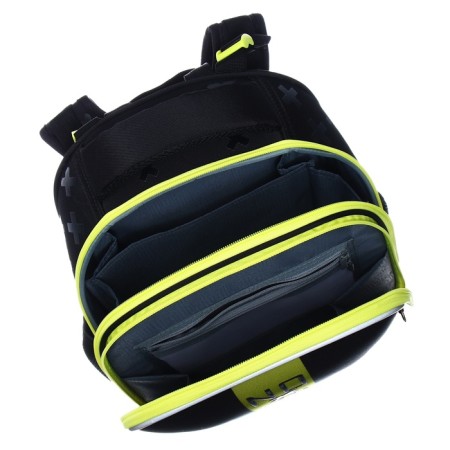 Frame backpack 38 x 29 x 17 cm, Hatber Ergonomic Classic "Without Rules" Black/Yellow NRK_85041-7