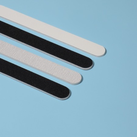 Files-melons, abrasiveness 80/100, 100/180, 180/200, 200/240, 18 cm, 4 pcs, black/gray/white color-4