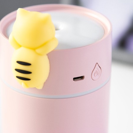 Night-wound-master "kitten" LED 2W USB 260ml pink 7.5x7.5x12 cm Risalux-8