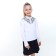 School blouse for a girl, white color, height 122 cm