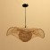 Ceiling Lamp from Rotan "Bulan" 1x120W, E27, 60x60x20 cm