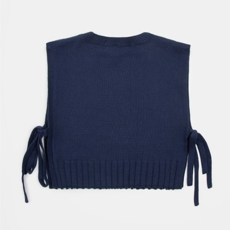 Knitted children's vests Amarobaby Bow, height 140 cm, blue color-16