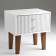 Tumbling bedside Astoria 2, 510x380x530, white/ white MDF 19mm