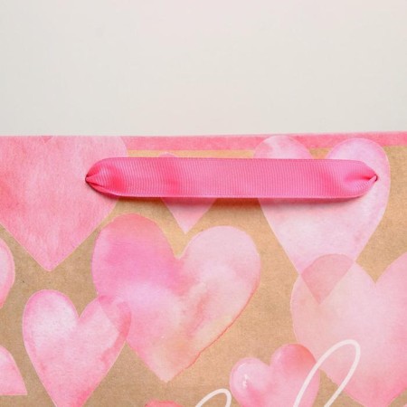 Gift Craft horizontal package, packaging, with love, ml 27 x 23 x 11.5 cm-2