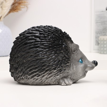 Piggy bank "Hedgehog" 25x18x15cm, black-3