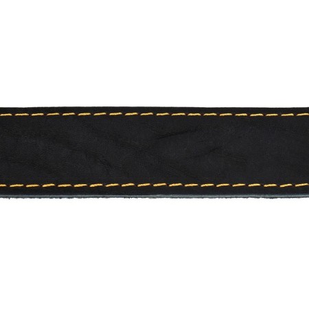 Collar combined leather/tarpaulin, 69 x 3.5 cm, Osh 45-60 cm, black-4