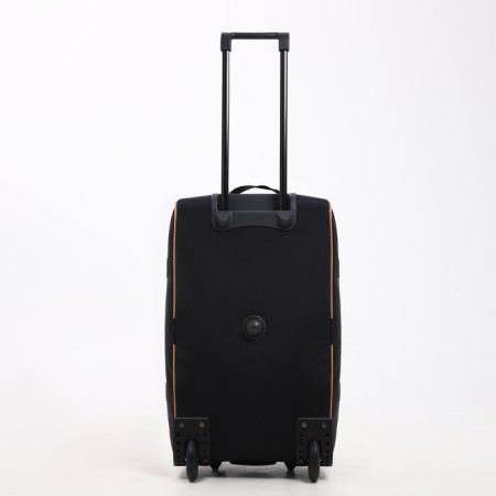 Road bag on wheels, long belt, black/beige color-2