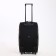Road bag on wheels, long belt, black/beige color