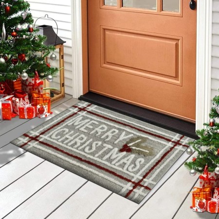 Rug, size 50x80 cm, gray color