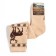 Women's golfs from Mongolian wool with a pattern, beige color, size 23-25
