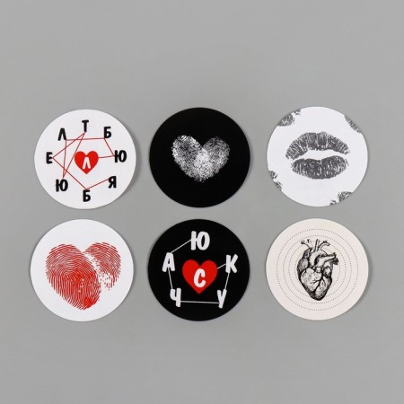 Stick Paper "Love" d = 2.5 cm 252 pcs in roll-5