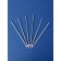 Candles in the cake "Tall Royce", 6 pcs, silver