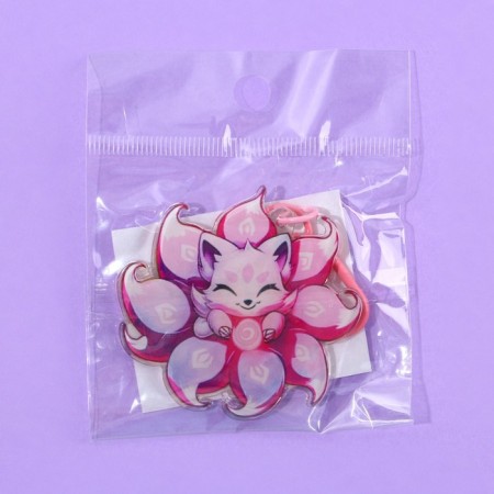 Acrylic key -keychain "Chibi" with carbine, 5.2 x 5 cm-5