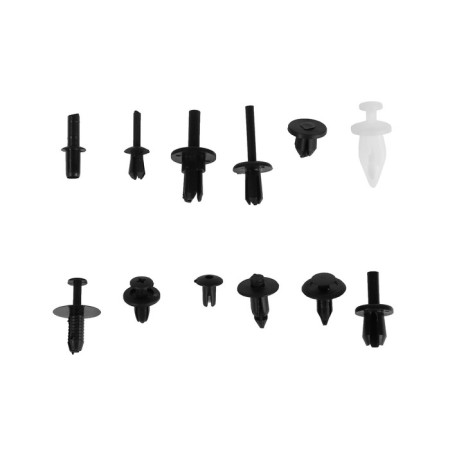 Clips and pistons fasteners, 12 types, set 350 pcs-1