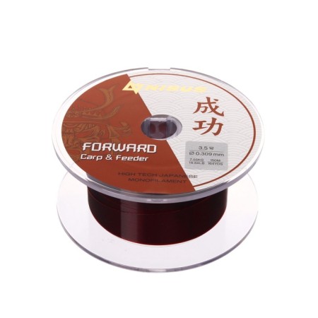 Nisus Forward Carp & Feeder, diameter 0.309 mm, test 7.55 kg, 150 m, brown