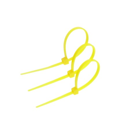 Nylon screed 2.5x100 mm tundra, yellow color, 25 pcs