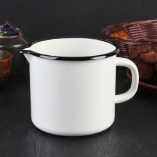 Emalized mug with a nose, 1 l, without a decol