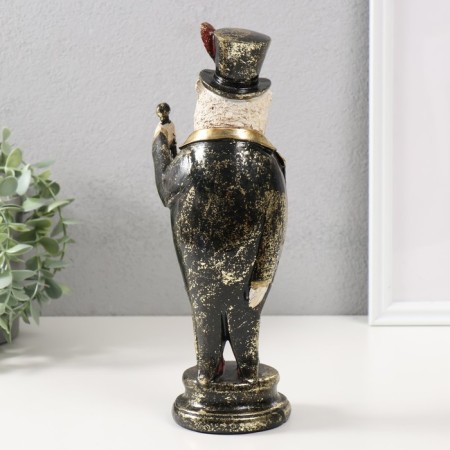 Polystone souvenir "Eagle in the cylinder with a pen, with a cane" 12x10x30 cm-2