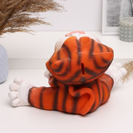 Piggy bank "cat" red, 22x33cm-3