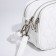 Bag Cross-Bodi with a zipper, white color