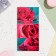 Postcard "Congratulations!" rose, euro, 21.5 x 21.5 cm