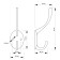 Hook furniture tundra TKD002 Light, two -rod, white, 4 pcs TMP