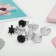 Children's ring "chosen" metallic, shape mix, silver-black color