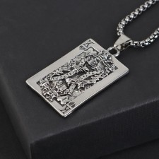 Pompeii-Pompeiy Poil Map, Black Silver Color, 70 cm