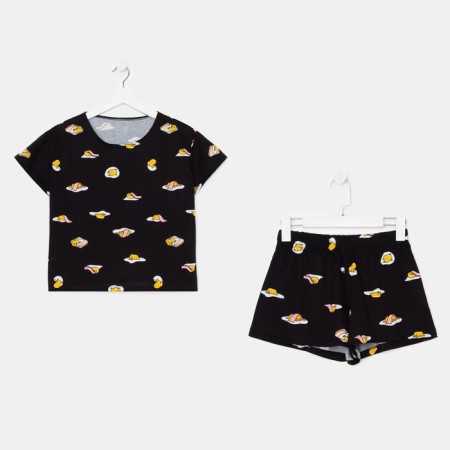 Female pajamas (T -shirt and shorts) KAFTAN EGG p. 44-46, black-5