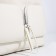 Luggage bag with a zipper, 3 outer pockets, white color