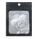 Nipple - Orthodontic dummy “I love mom”, with a cap, +12 months, silver, rhinestones