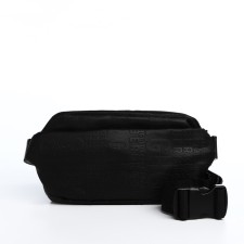 Bag on one shoulder with a zipper, 3 outer pockets, black color