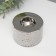 Ceramics candlestick per 1 candle "rain drops on the sand" d = 4 cm silver 9x9x6 cm