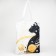 Cosmic shope bag without lightning, without lining, white color
