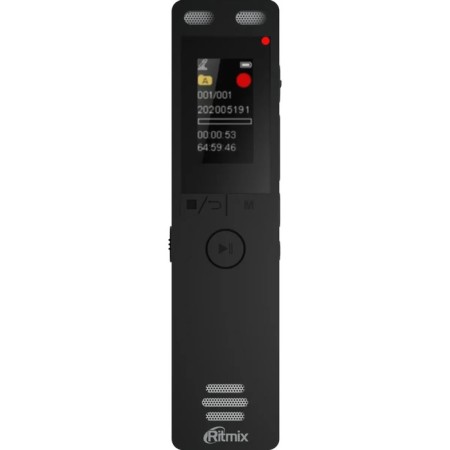RITMIX RR-155, 16GB, Micro SD, Ape, MP3, WMA, FLAC, WAV, Jack 3.5, Micro USB, Black