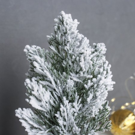 Christmas tree decor "snowy, in a pot" 20x7 cm-1