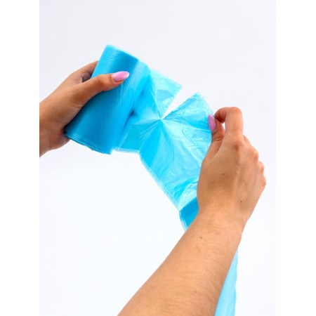 Garbage bags in the roll "Upak Land" 35 l, blue, PND thickness 10 μm, 45 x 60 cm. 50 pcs.-3