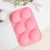 Silicone form on Easter "Hares and Chickens", pink